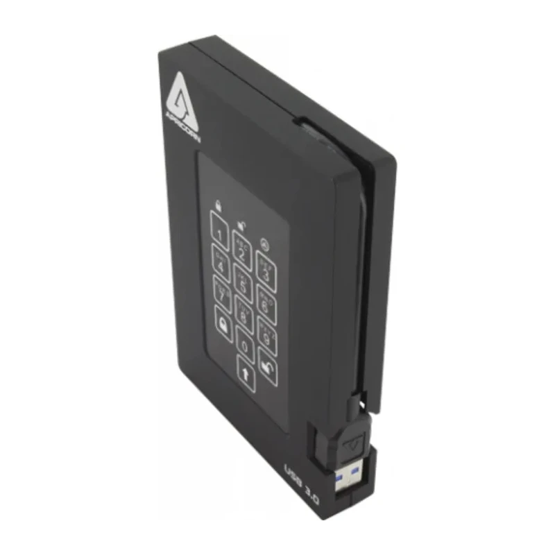 Apricorn Aegis Bio 3 Portable 1TB External HDD USB 3.0 Encrypted Hard Drive A25-3PL256-1000F