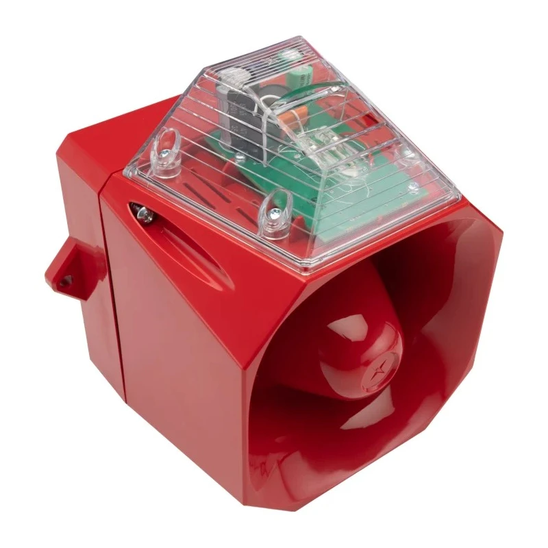 Eaton Clear Sounder-Beacon Combination IP66 115V DC Wall Mount 108 dB Midi Sounder 