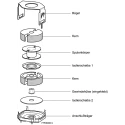 TDK Transformer Ferrite Core PM 74/59, N27 Material, 315 nH AL Rating, 155°C Max Operating Temperature B65686A0315A027