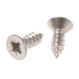RS PRO Plain Stainless Steel Countersunk Head Self-Tapping Screw 13 mm Thread Size 8 180-673