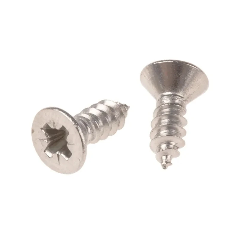 RS PRO Plain Stainless Steel Countersunk Head Self-Tapping Screw 13 mm Thread Size 8 180-673