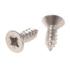 RS PRO Plain Stainless Steel Countersunk Head Self-Tapping Screw 13 mm Thread Size 8 180-673
