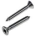 RS PRO Plain Stainless Steel Countersunk Head Self-Tapping Screw 32 mm Thread Size 10 Model 180-746