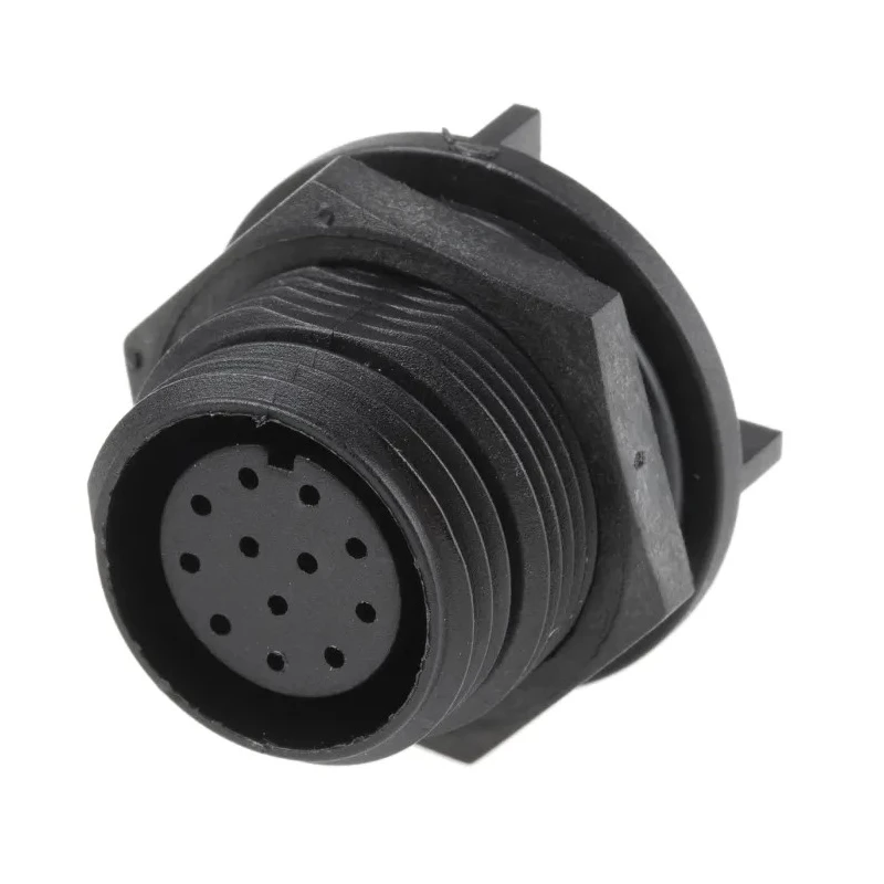 Bulgin Industrial Circular Connector 12 Contacts Rear Mount Socket Female IP68 Buccaneer 400 Series PX0413/12S