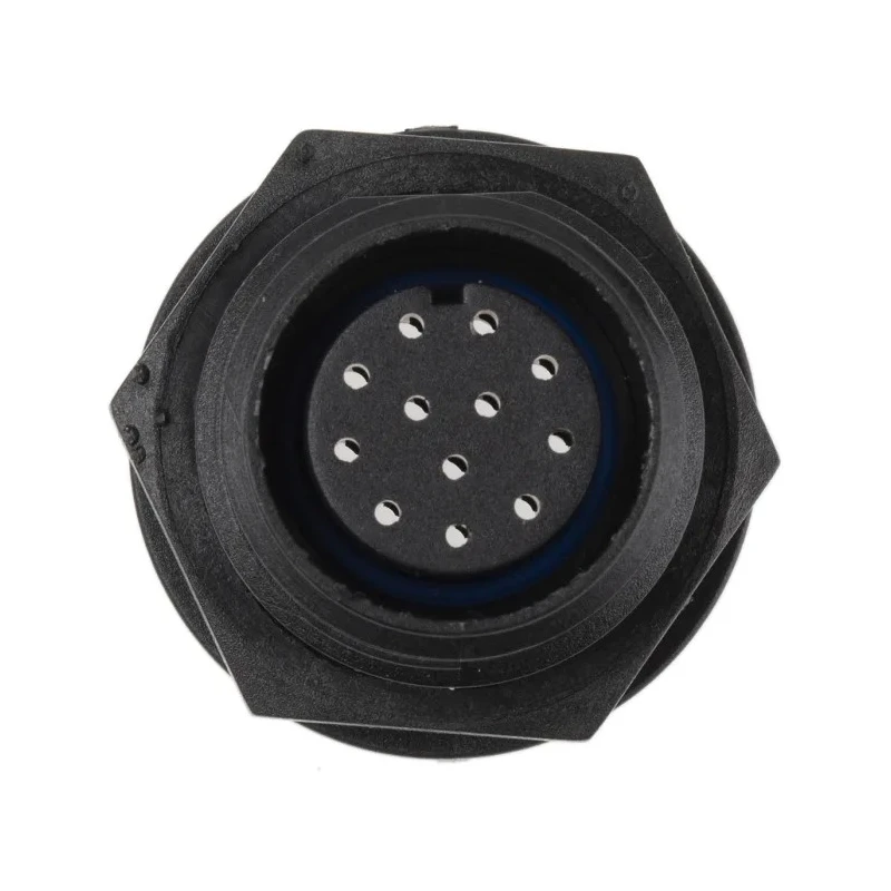 Bulgin Industrial Circular Connector 12 Contacts Rear Mount Socket Female IP68 Buccaneer 400 Series PX0413/12S