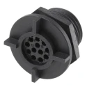 Bulgin Industrial Circular Connector 12 Contacts Rear Mount Socket Female IP68 Buccaneer 400 Series PX0413/12S