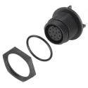 Bulgin Industrial Circular Connector 12 Contacts Rear Mount Socket Female IP68 Buccaneer 400 Series PX0413/12S