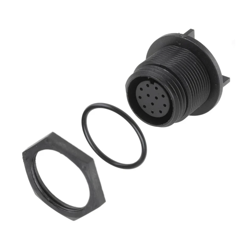 Bulgin Industrial Circular Connector 12 Contacts Rear Mount Socket Female IP68 Buccaneer 400 Series PX0413/12S