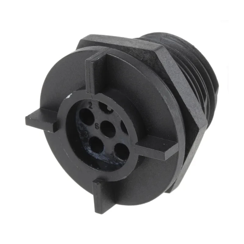 Bulgin Miniature Circular Connector, 6 Contacts, Rear Mount, Plug Male, IP68 Rated, Buccaneer 400 Series PX0413/06P