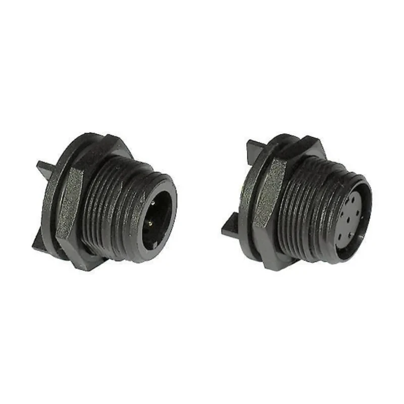 Bulgin Circular Connector Miniature Rear Mount Plug Male 4 Contacts 5A 125V IP68 Buccaneer 400 Series PX0413/04P