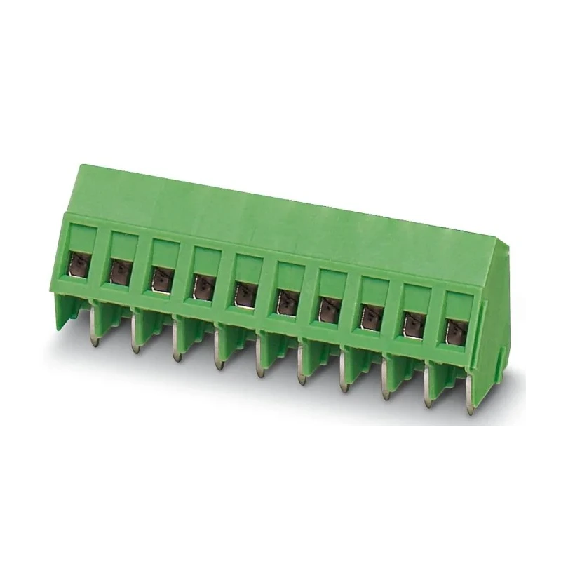 Phoenix Contact SMKDSP 1.5/ 6-5.08 Series Right Angle Wave Soldering Mount PCB Terminal Block, 6 Contacts, 5.08 mm 1733619