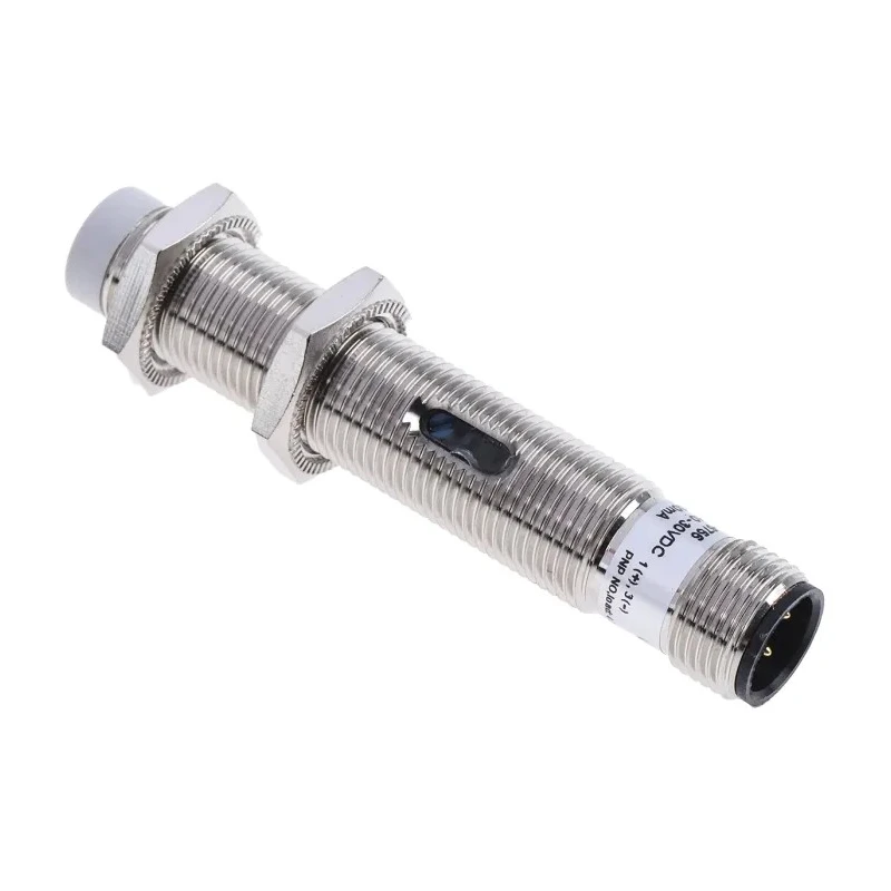 RS PRO Threaded Barrel Capacitive Proximity Sensor 4 mm Detection, M12 x 1 Thread Size, 200mA 30V PNP Output 146-6756