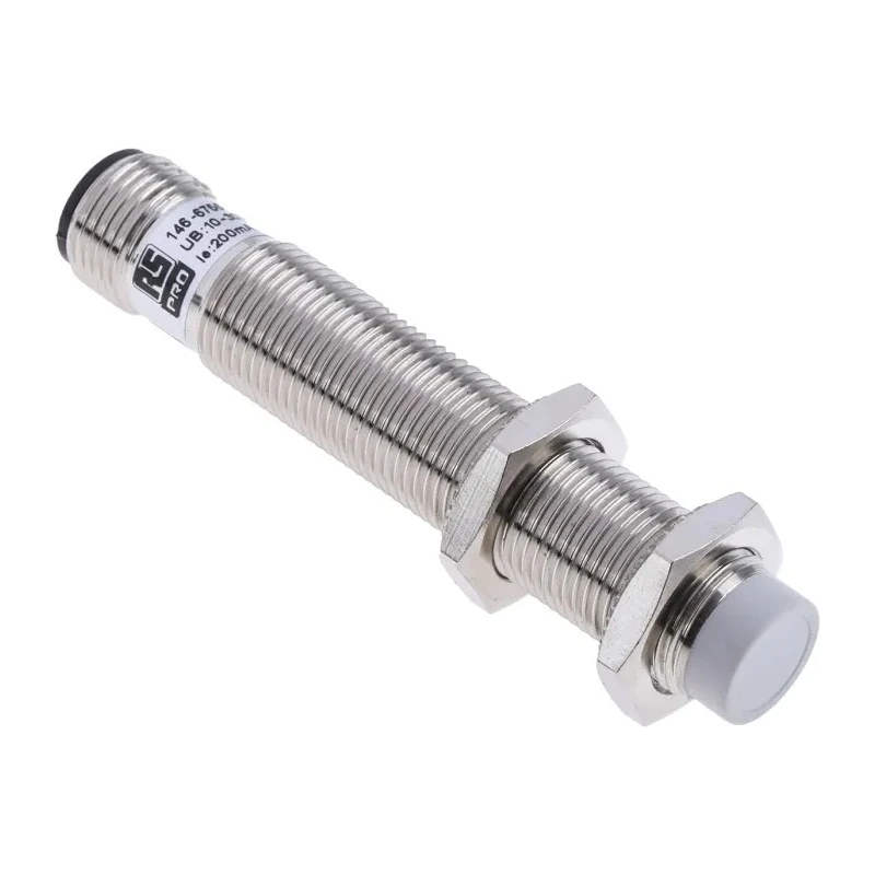 RS PRO Threaded Barrel Capacitive Proximity Sensor 4 mm Detection, M12 x 1 Thread Size, 200mA 30V PNP Output 146-6756