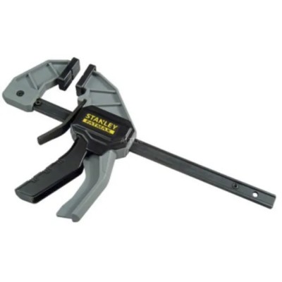 Stanley Tools Quick Clamp Clamp 150 mm Jaw Opening x 60 mm Jaw Depth, Steel Resin Body, Black FMHT0-83232