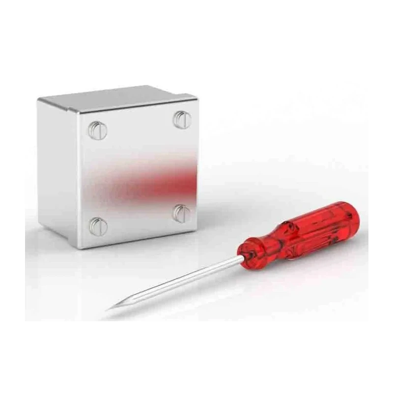 RS PRO Satin 304 Stainless Steel Adaptable Box 75 mm x 75 mm x 50 mm with 1 Knockouts 146-6772