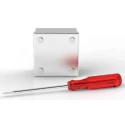 RS PRO Satin 304 Stainless Steel Adaptable Box 75 mm x 75 mm x 50 mm with 1 Knockouts 146-6772