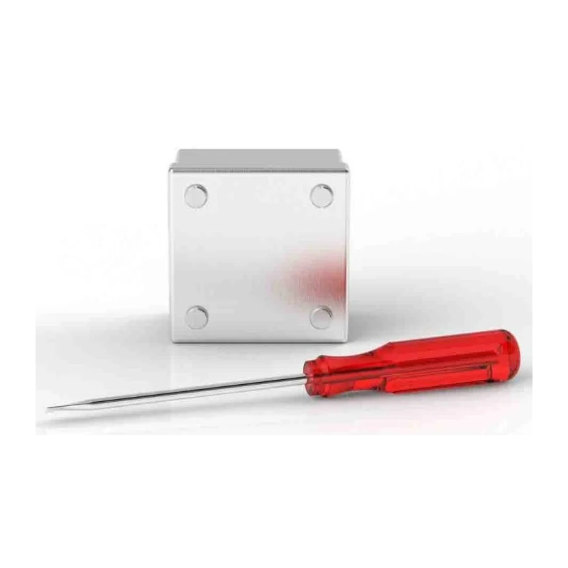 RS PRO Satin 304 Stainless Steel Adaptable Box 75 mm x 75 mm x 50 mm with 1 Knockouts 146-6772