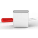 RS PRO Satin 304 Stainless Steel Adaptable Box 75 mm x 75 mm x 50 mm with 1 Knockouts 146-6772