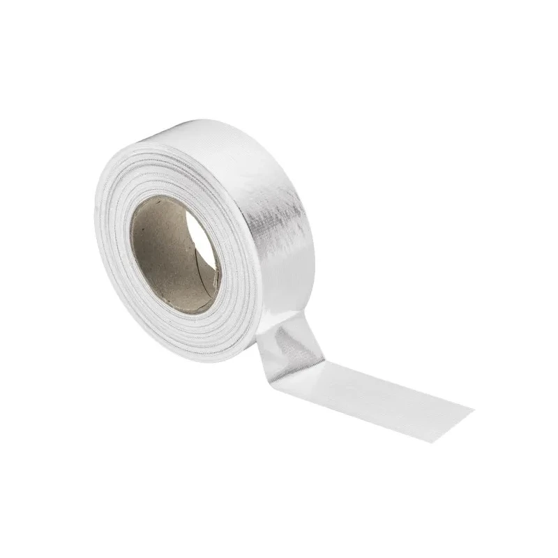 RS PRO Cloth Tape Duct Tape White Gloss Finish 50 mm Width x 50 m Length 0.17 mm Thickness 4N/cm Adhesion Strength 146-6829
