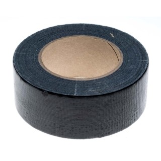 RS PRO Black Gloss Finish Duct Tape 50mm Width 50m Length, Rubber Resin Adhesive 146-6828