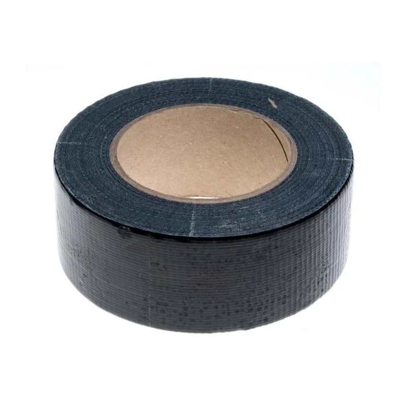 RS PRO Black Gloss Finish Duct Tape 50mm Width 50m Length, Rubber Resin Adhesive 146-6828
