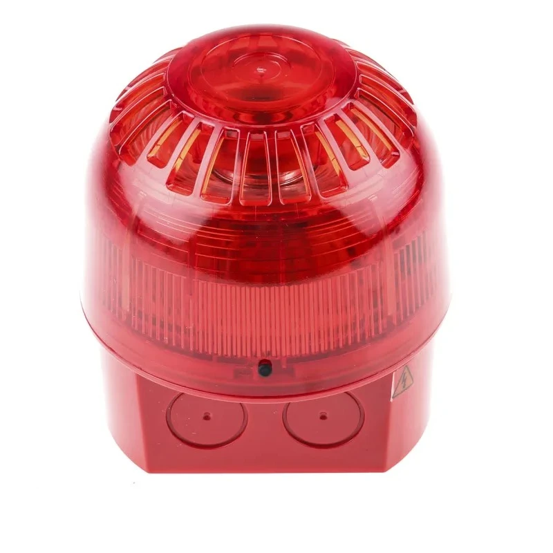 Klaxon Sonos Series Red Beacon-Sounder Combination IP65 230V AC 102 dB Sound Level PSS-0094