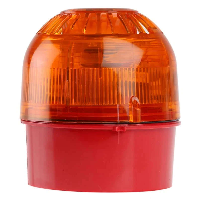 Klaxon Sonos Series Amber Beacon-Sounder Combination IP65 230V AC Base 102dB PSS-0096