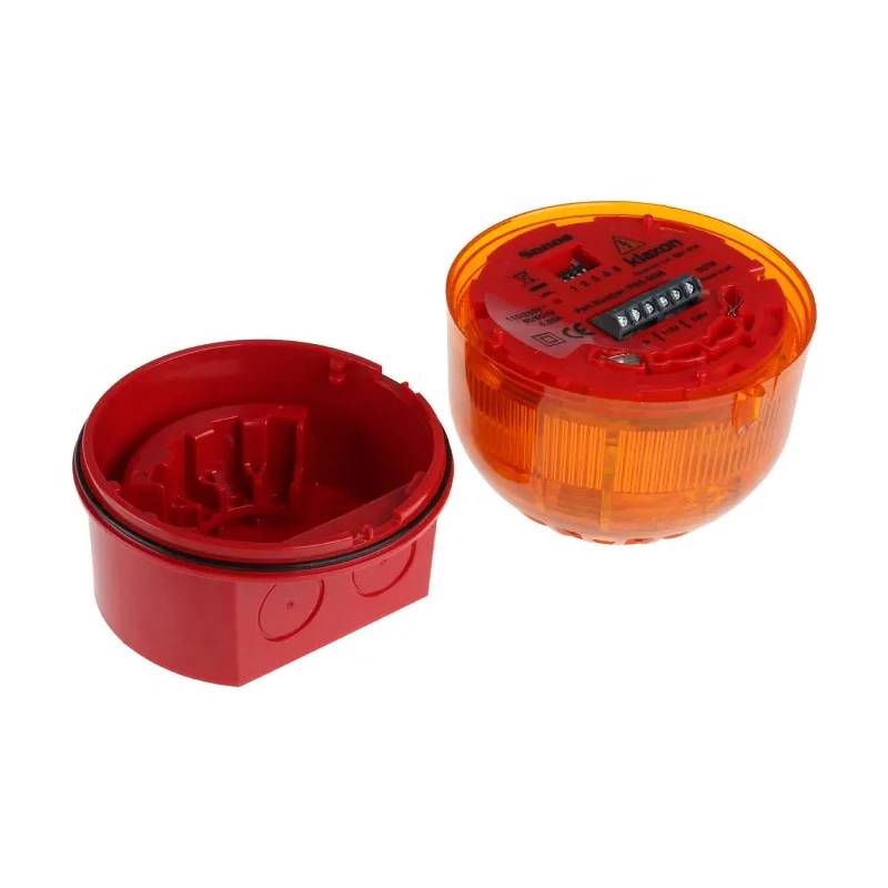 Klaxon Sonos Series Amber Beacon-Sounder Combination IP65 230V AC Base 102dB PSS-0096