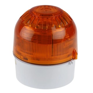 Klaxon PSC Series Beacon-Sounder Combination IP65 230V AC 102 dB Alarm PSC-0060