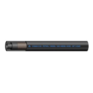 RS PRO CPE Hose Pipe 9.5 mm ID, 16.5 mm OD, Black, 25 m, SAE J30 R9 Standard, Model 146-7749