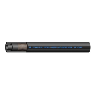 RS PRO CPE Hose Pipe 9.5 mm ID, 16.5 mm OD, Black, 25 m, SAE J30 R9 Standard, Model 146-7749