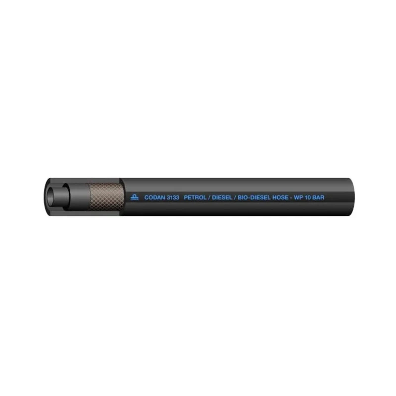 RS PRO CPE Hose Pipe 9.5 mm ID, 16.5 mm OD, Black, 25 m, SAE J30 R9 Standard, Model 146-7749