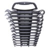 GearWrench 12-Piece Ring Spanner Set, Alloy Steel, Sizes 8 to 19 mm, Chrome Finish 9412BE