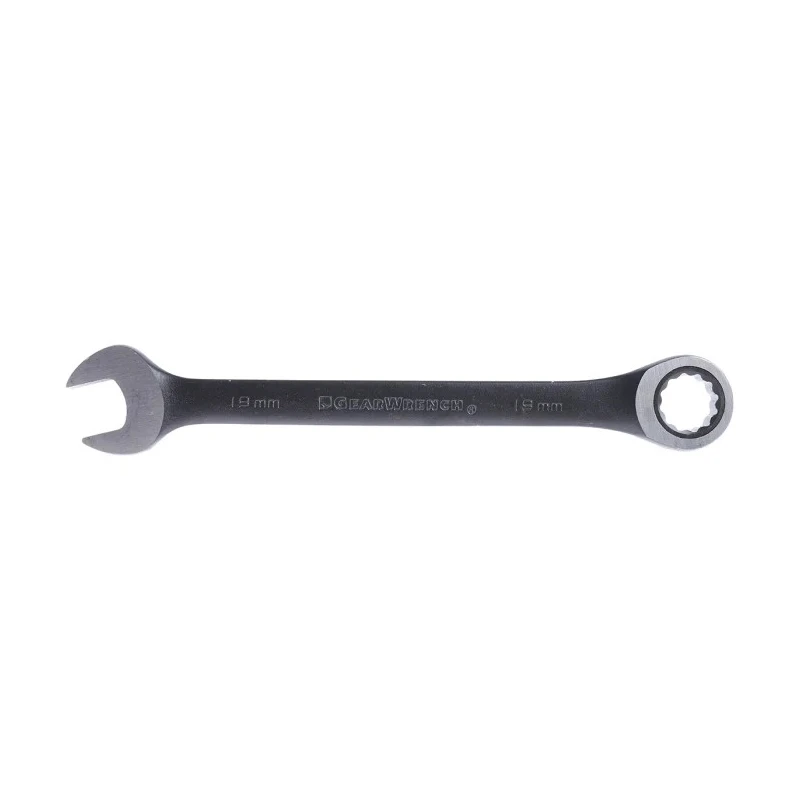 GearWrench 12-Piece Ring Spanner Set, Alloy Steel, Sizes 8 to 19 mm, Chrome Finish 9412BE