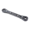RS PRO Ratchet Ring Spanner Double Ended 13 to 14 mm Chrome Vanadium Steel Black Finish 181-812