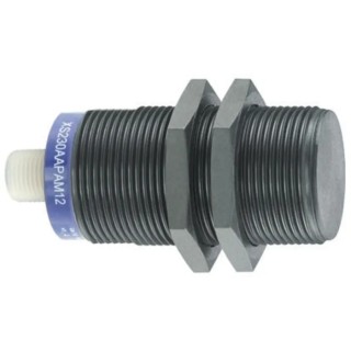 Telemecanique Sensors Threaded Barrel Inductive Proximity Sensor M30 x 1.5 NPN OsiSense XS 48V dc 22 mm XS230AANAM12