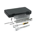 GearWrench 57-Piece 3/8 in 6 Point Chrome Vanadium Steel Socket Set 80550