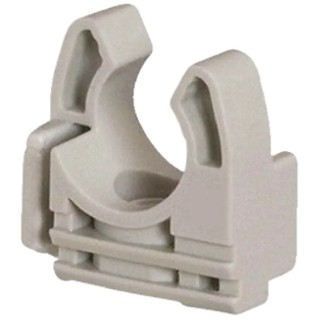 Schneider Electric Polyamide 66 Grey Conduit Clip, Conduit Fitting, IP30 IP40 IP41 ENN45120