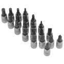 CK 39-Piece 1/4 in Standard Socket Set Chrome Vanadium Steel Satin Chrome Finish T4655