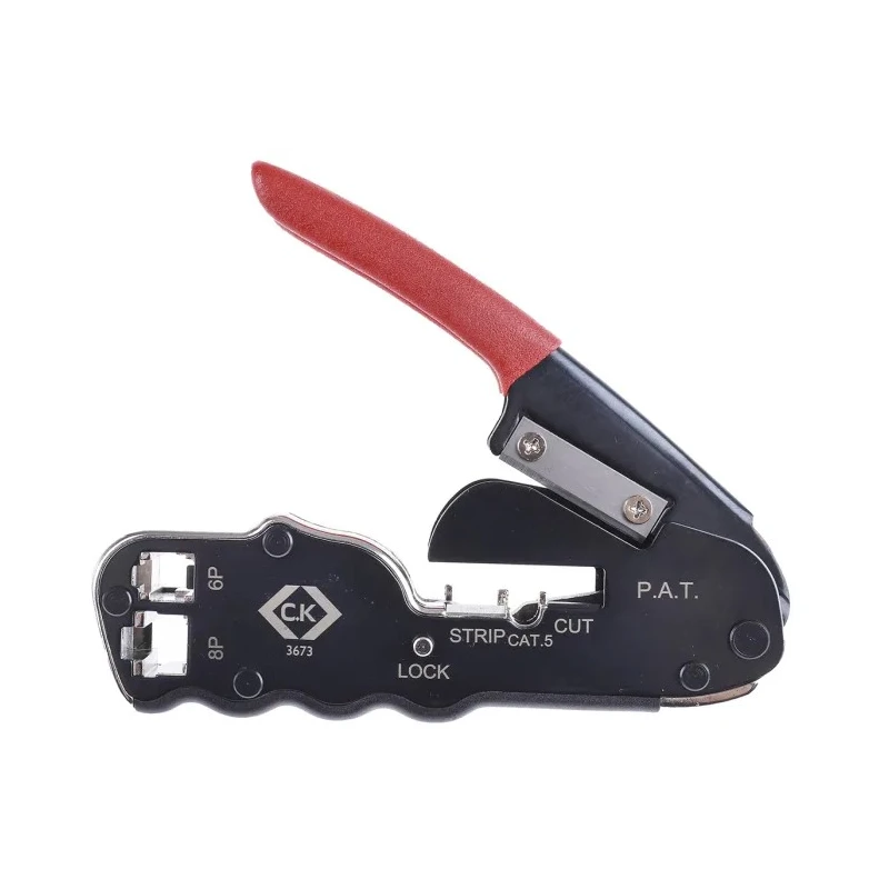 CK T3 Crimp Tool for RJ45 and RJ11 Connectors, Plain Handle, 140mm Length RJ45