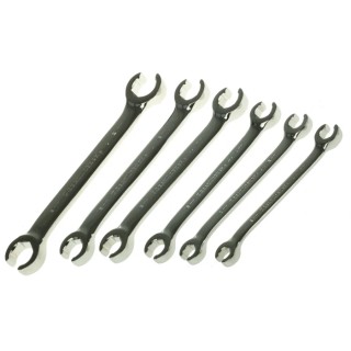 GearWrench 6-Piece Crow Foot Flare Nut Spanner Set, 9 x 11 to 19 x 21 mm, Alloy Steel, Chrome Finish 81906