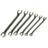 GearWrench 6-Piece Crow Foot Flare Nut Spanner Set, 9 x 11 to 19 x 21 mm, Alloy Steel, Chrome Finish 81906