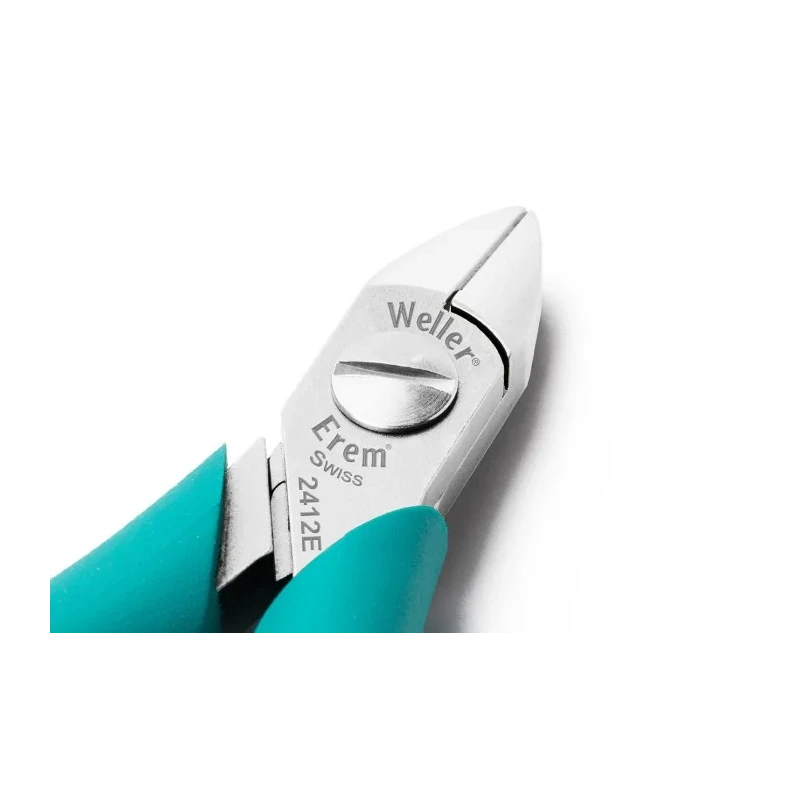 Weller Erem Semi-Flush ESD Safe Cable Cutter 130mm Overall Length, 1.6mm Max Cutting Capacity 2412E