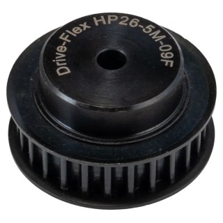 RS PRO Steel Timing Belt Pulley 9 mm Width 5 mm Pitch, 26 Tooth PB PULLEY 5M-09MM 26T