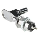 Lorlin Key Switch SPST 2A 2-Way Zinc Alloy Housing, Round Bezel, 240V AC LS300