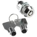 Lorlin Key Switch SPST 2A 2-Way Zinc Alloy Housing, Round Bezel, 240V AC LS300