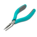 Weller Erem Flat Nose Plier Smooth Jaw 3.4 mm Tip, 1.5in Jaw Length, 5.7in Overall Length, Ergonomic Handle, ESD Safe 2442P