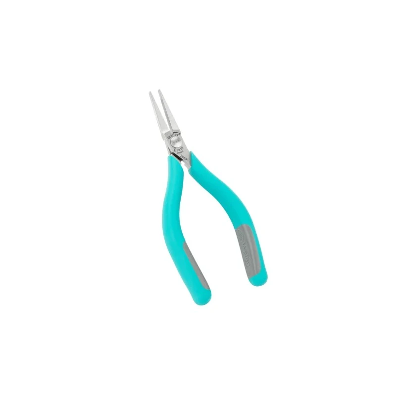 Weller Erem Flat Nose Plier Smooth Jaw 3.4 mm Tip, 1.5in Jaw Length, 5.7in Overall Length, Ergonomic Handle, ESD Safe 2442P