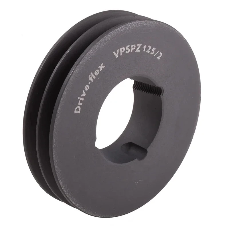 RS PRO Pulley Cast Iron, Steel with 57mm Bore Diameter SPZ/Z PULLEY 125X2