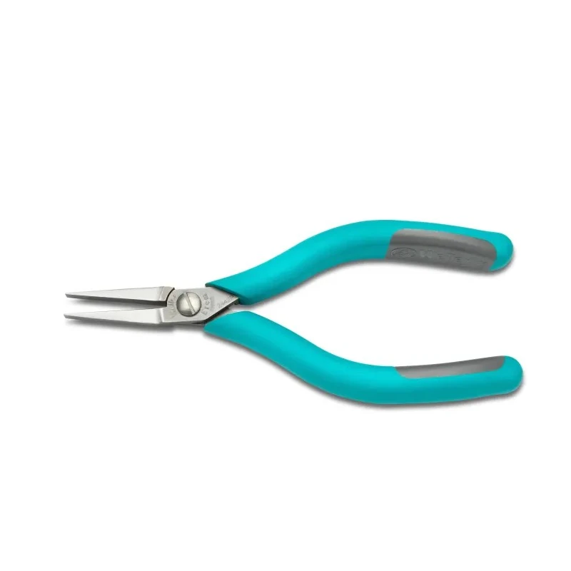 Weller Erem Flat Nose Plier Smooth Jaw 3.4 mm Tip, 1.5in Jaw Length, 5.7in Overall Length, Ergonomic Handle, ESD Safe 2442P
